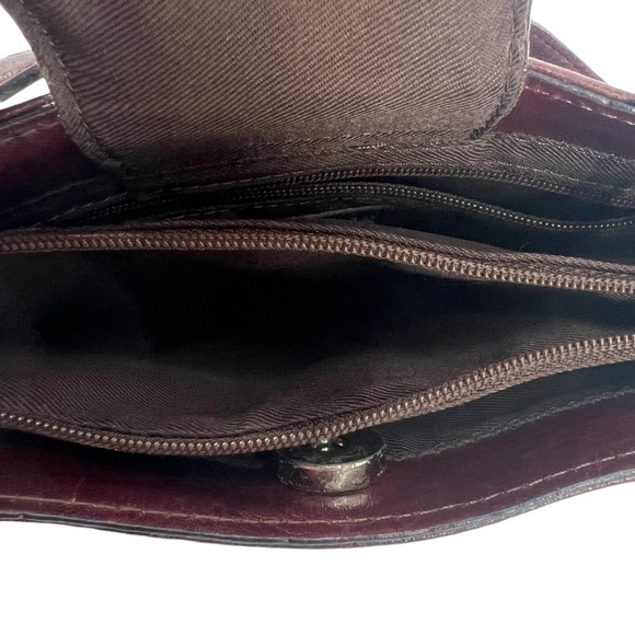 Wilsons Red Leather Shoulder Bag Purse - Picture 4 of 6